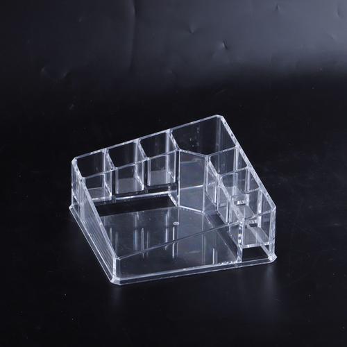 亚克力工厂定制透明亚克力化妆品展示架陈列盒一体注塑水晶质感